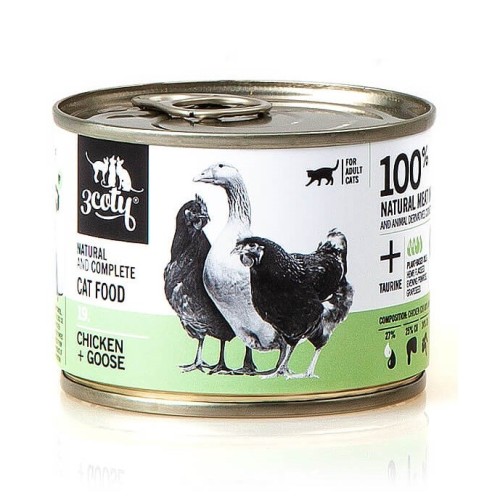 3COTY 19. Chicken and Goose - wet cat food - 180g 3COTY 19. Chicken and Goose - wet cat food - 180g