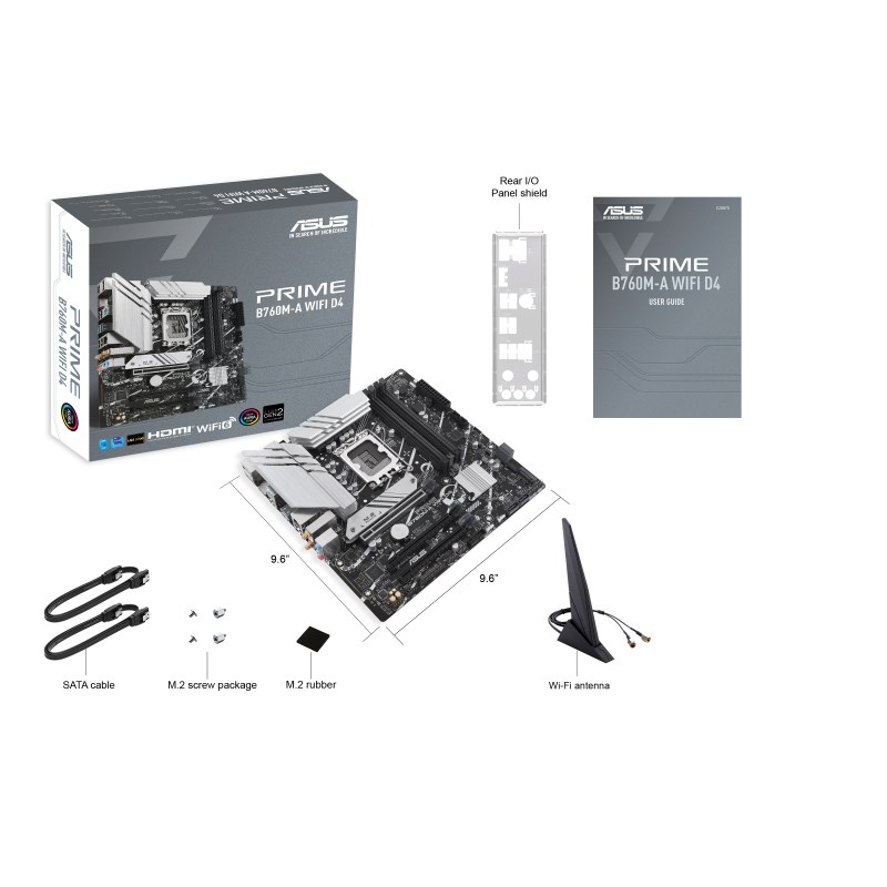 ASUS PRIME B760M-A WIFI D4 Intel B760 LGA 1700 micro ATX ASUS PRIME B760M-A WIFI D4 Intel B760 LGA 1700 micro ATX