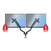 Esperanza ERW020 Gas desk mount for two monitors 17-27‘’ up to 6kg