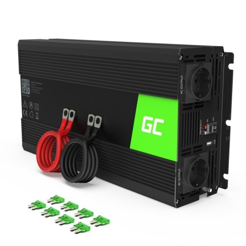 Green Cell INV19 power adapter/inverter Auto 1500 W Black Green Cell INV19 power adapter/inverter Auto 1500 W Black