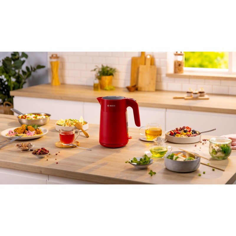 Bosch TWK2M164 electric kettle 1.7 L 2400 W Black, Grey, Red Bosch TWK2M164 electric kettle 1.7 L 2400 W Black, Grey, Red
