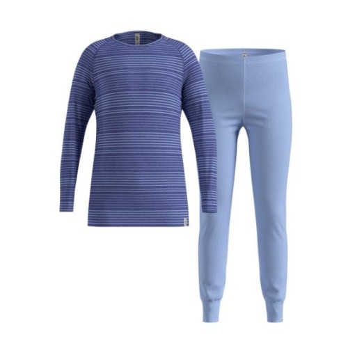 Bielizna termoaktywna - zestaw Odlo Set ACTIVE WARM Special Set roz. S Granatowa