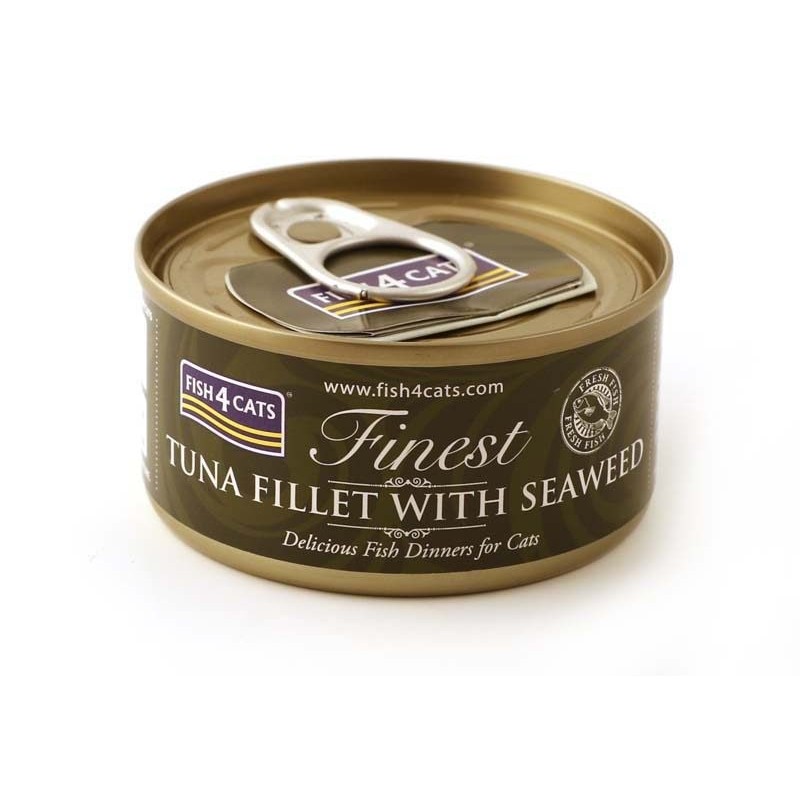 FISH4CATS Tuna fillet with seaweed - wet cat food - 70g FISH4CATS Tuna fillet with seaweed - wet cat food - 70g