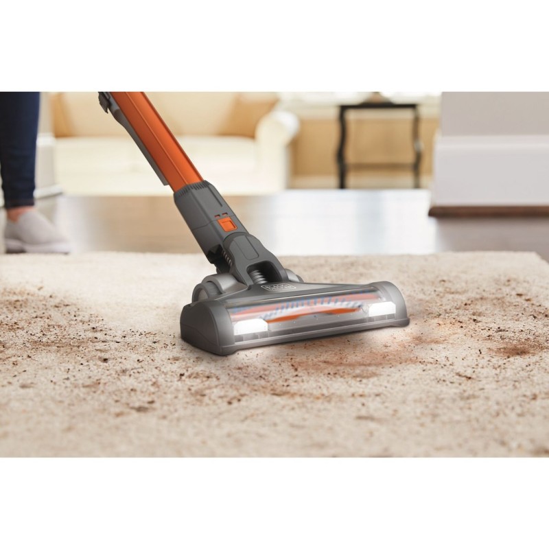 Black & Decker BHFEV182C-QW stick vacuum/electric broom 2-in-1 stick vacuum Battery Dry Bagless Orange, Titanium 2 Ah Black & Decker BHFEV182C-QW stick vacuum/electric broom 2-in-1 stick vacuum Battery Dry Bagless Orange, Titanium 2 Ah