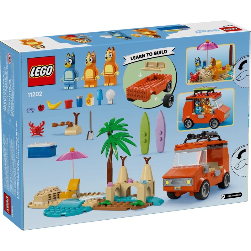 LEGO BLUEY 11202 Bluey's Beach & Family Car Trip