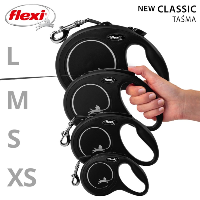 Flexi New CLASSIC 5 m Black Dog Retractable lead Flexi New CLASSIC 5 m Black Dog Retractable lead