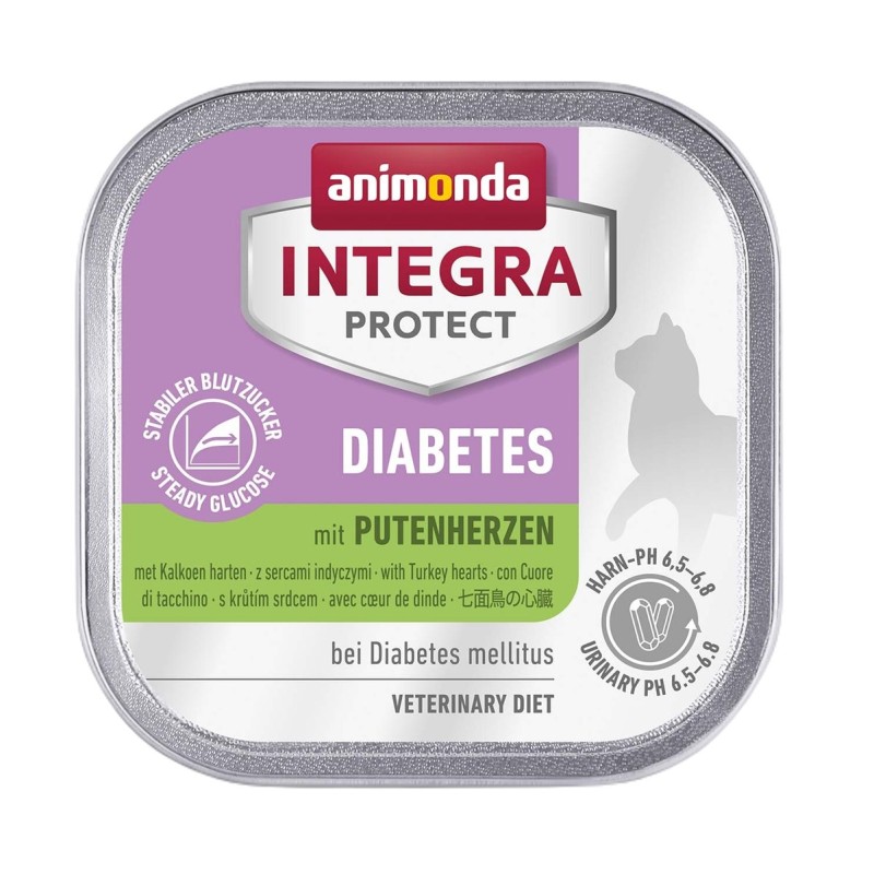 ANIMONDA Integra Protect Diabetes Turkey hearts - wet cat food - 100g