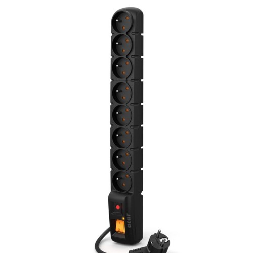 ACAR S8 Black 8 AC outlet(s) 230 V 3m ACAR S8 Black 8 AC outlet(s) 230 V 3m
