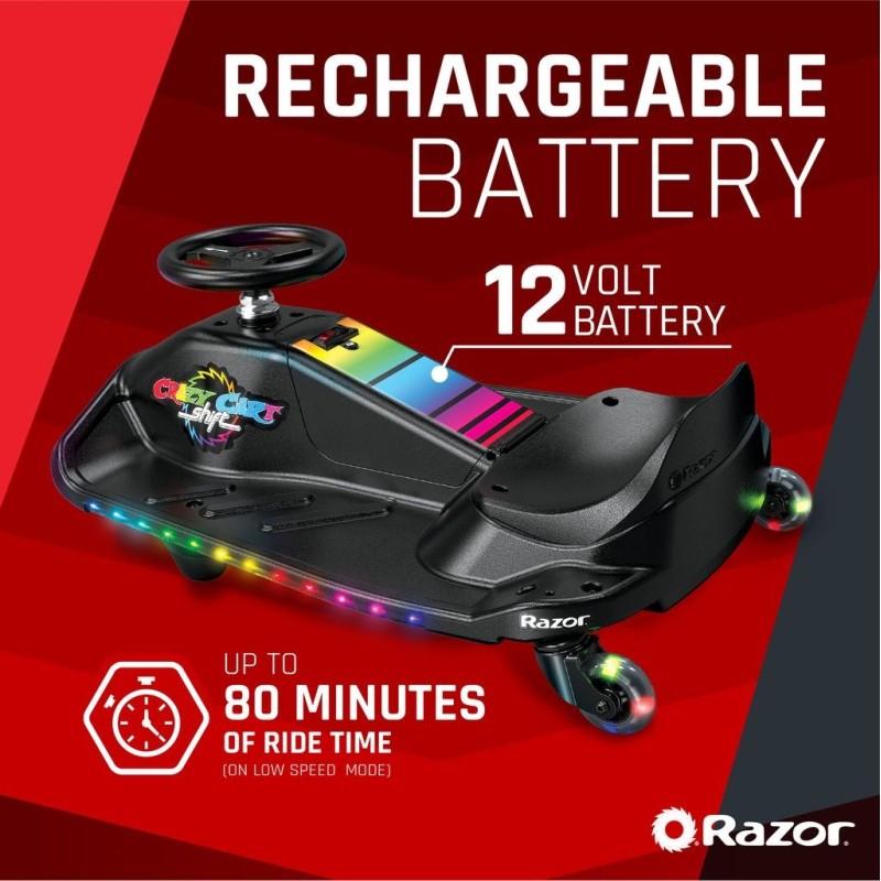 Razor CRAZY CART Shift Lightshow Lithium - Electric drift vehicle