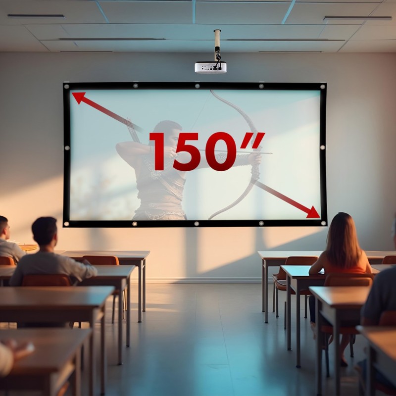 Maclean projection screen, 150