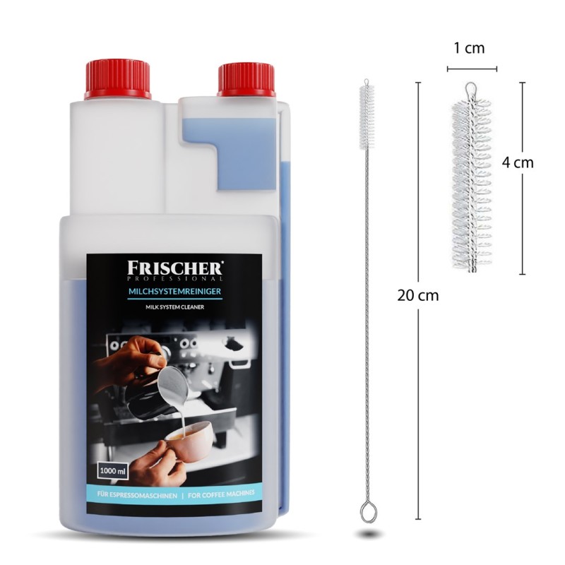 Frischer milk system cleaner 1l + brush 20 cm Frischer milk system cleaner 1l + brush 20 cm