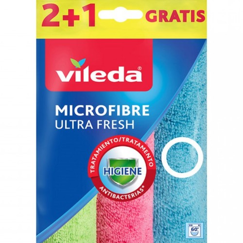 Cleaning Cloth Vileda Microfibre Ultra Fresh 3 pcs. Cleaning Cloth Vileda Microfibre Ultra Fresh 3 pcs.