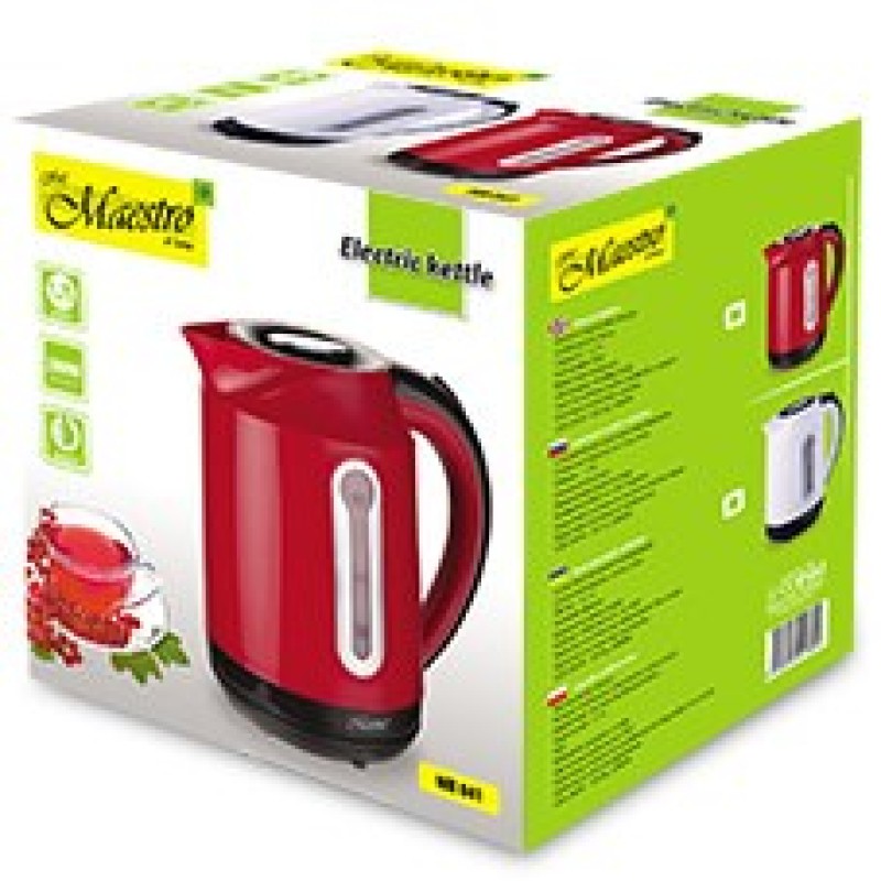 MAESTRO MR-041 (MR-041-RED) electric kettle 1.7 L 2000 W Black, Red MAESTRO MR-041 (MR-041-RED) electric kettle 1.7 L 2000 W Black, Red