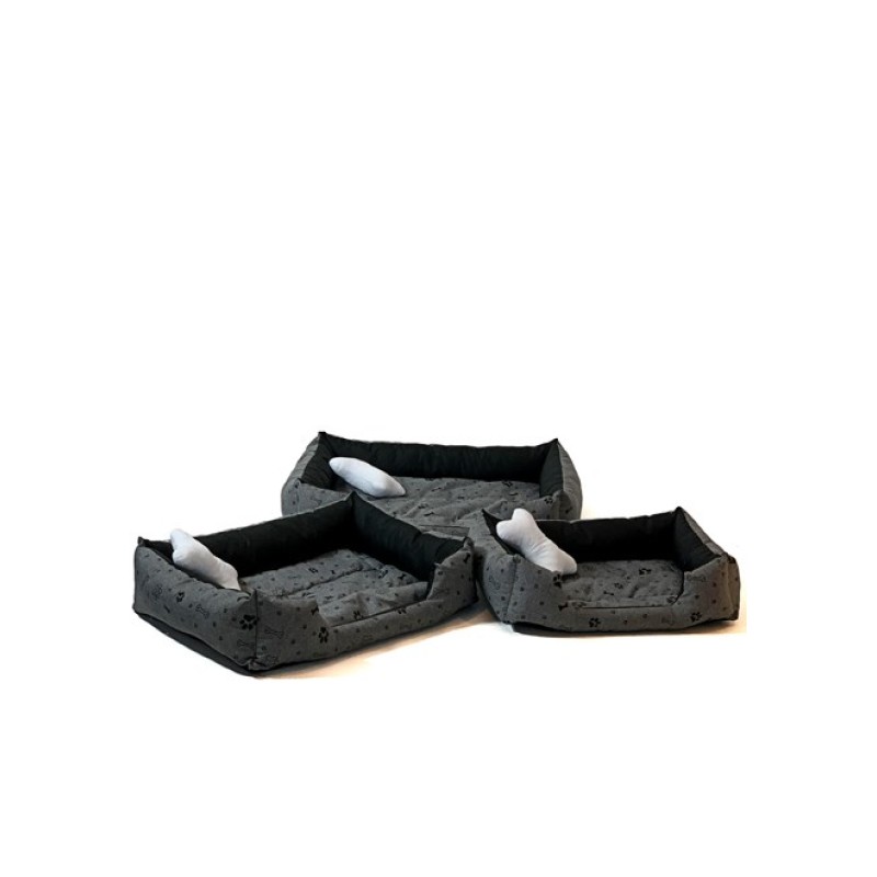 GO GIFT Dog bed L - graphite - 65x45x15 cm GO GIFT Dog bed L - graphite - 65x45x15 cm