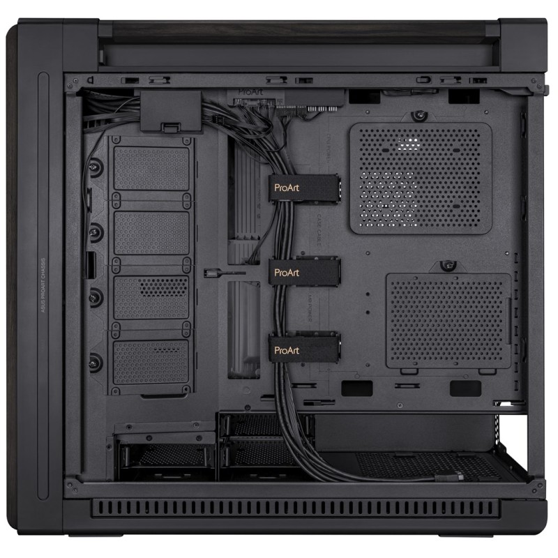 ASUS ProArt PA602 Wood Edition – Metal Panel Midi Tower Black ASUS ProArt PA602 Wood Edition – Metal Panel Midi Tower Black