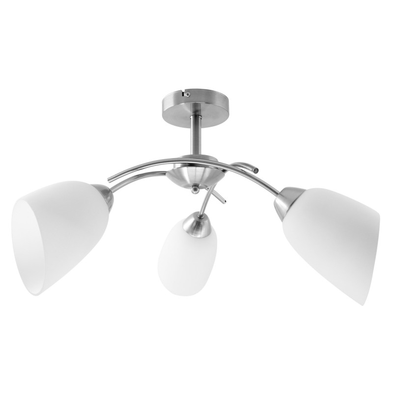Activejet Classic chandelier pendant ceiling lamp NIKITA nickel triple 3xE27 for living room Activejet Classic chandelier pendant ceiling lamp NIKITA nickel triple 3xE27 for living room