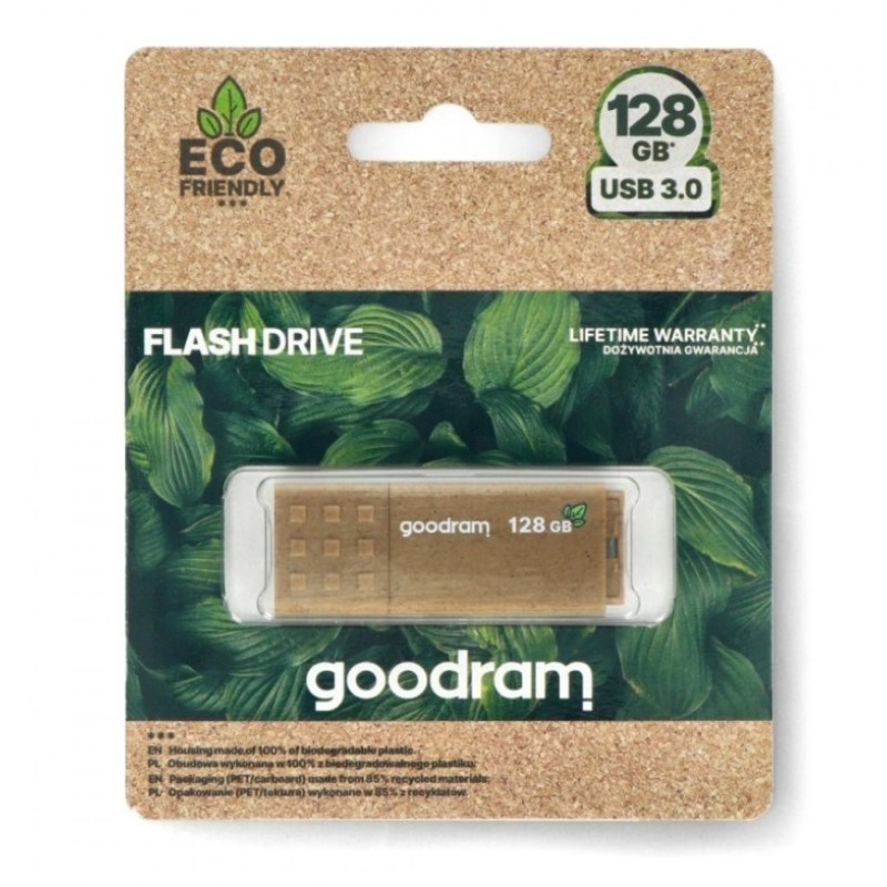 GOODRAM FLASHDRIVE 128 GB ECO FRIENDLY USB 3.0 RE GOODRAM FLASHDRIVE 128 GB ECO FRIENDLY USB 3.0 RE
