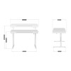 Electric desk MA-Leader 8.2 White