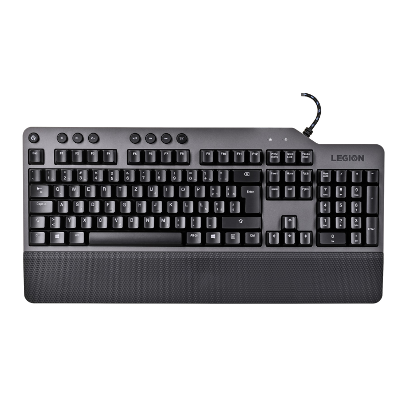 Lenovo Legion K500 keyboard USB QWERTZ Black, Grey