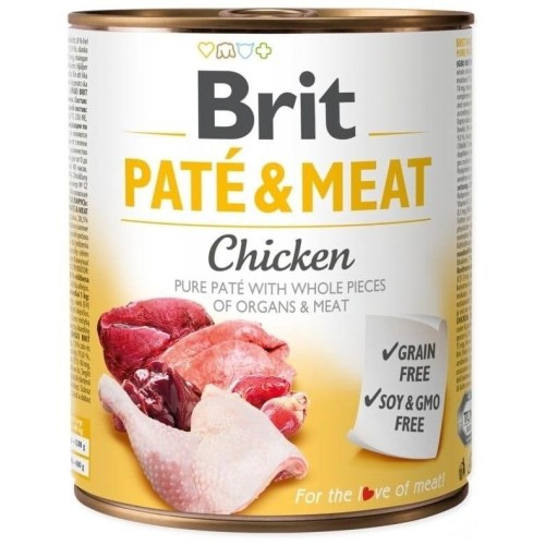 BRIT Paté & Meat with chicken - wet dog food - 800g BRIT Paté & Meat with chicken - wet dog food - 800g
