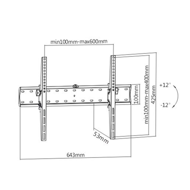 Gembird WM-70T-02 TV mount 177.8 cm (70 Gembird WM-70T-02 TV mount 177.8 cm (70