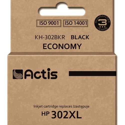 Actis KH-302BKR ink (replacement for HP 302XL F6U68AE; Premium; 15 ml; black)