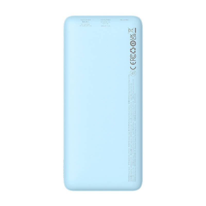 Baseus Airpow Lithium polymer power bank 10000 mAh 20 W Blue Baseus Airpow Lithium polymer power bank 10000 mAh 20 W Blue