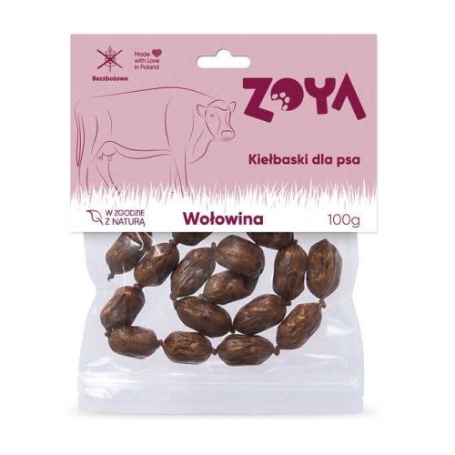 ZOYA Beef sausages - dog treat - 7 pcs