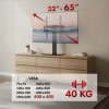 Maclean universal TV stand, for RTV cabinet, stand, max. 40kg, max. VESA 400x400, height and angle adjustment, for 32-65