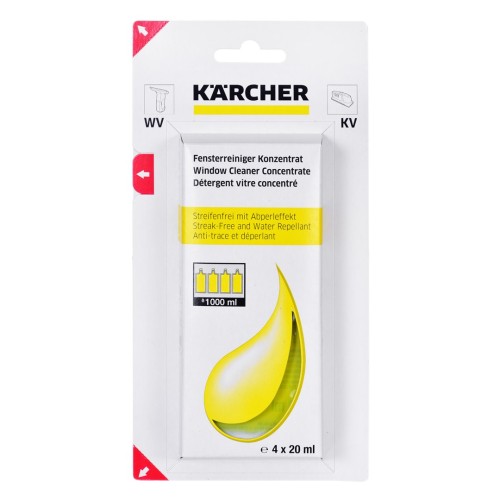 KARCHER GLASS CLEANER RM 503 (6.295-302.0) 4X20ML KARCHER GLASS CLEANER RM 503 (6.295-302.0) 4X20ML