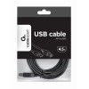 Gembird 4.5m USB 2.0 A/B M USB cable USB A USB B Black Gembird 4.5m USB 2.0 A/B M USB cable USB A USB B Black