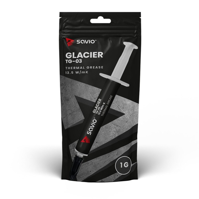 Savio TG-03 1G heat sink compound Thermal paste 13.5 W/m·K Savio TG-03 1G heat sink compound Thermal paste 13.5 W/m·K
