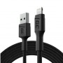 Green Cell KABGC18 lightning cable 2 m Black