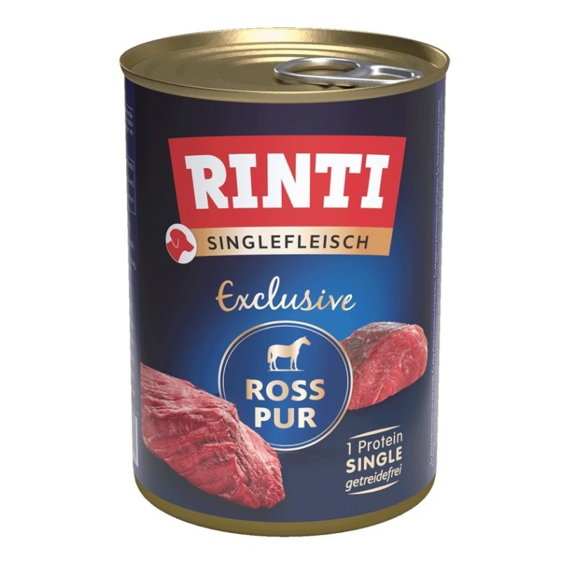 RINTI Singlefleisch Exclusive Horse - wet dog food - 400g RINTI Singlefleisch Exclusive Horse - wet dog food - 400g