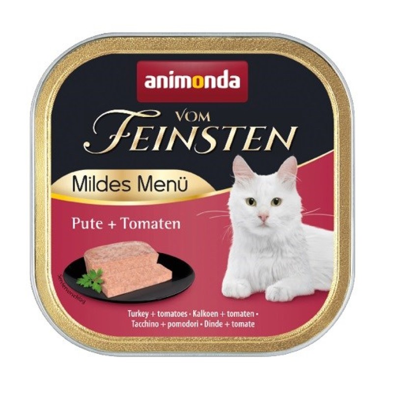 ANIMONDA Vom Feinsten Adult Mildes Menu Turkey with tomatoes - wet cat food - 100g