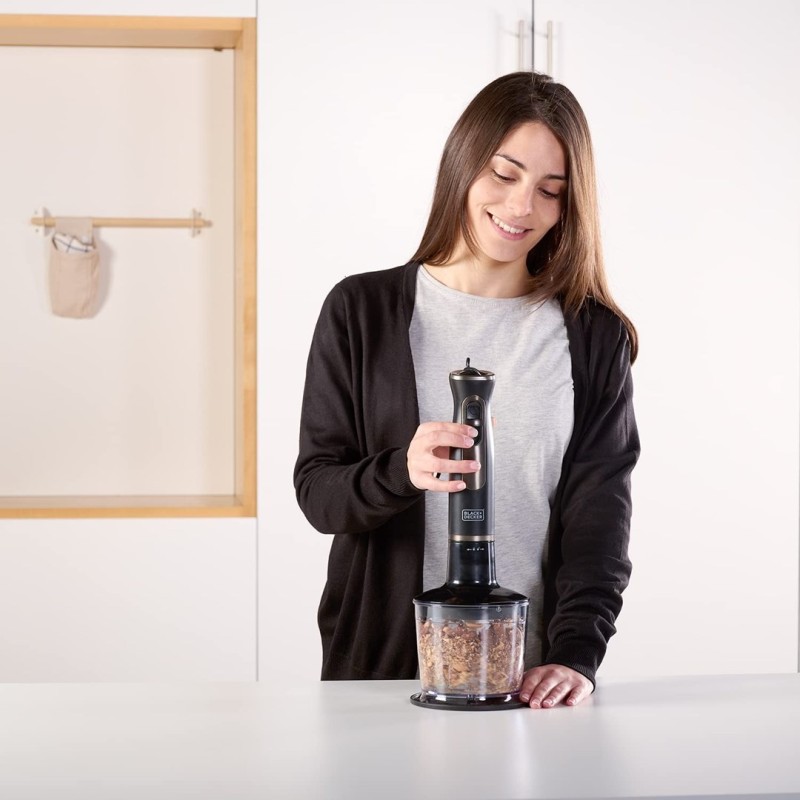 Immersion blender Black+Decker BXHBA800E (800W; black) Immersion blender Black+Decker BXHBA800E (800W; black)