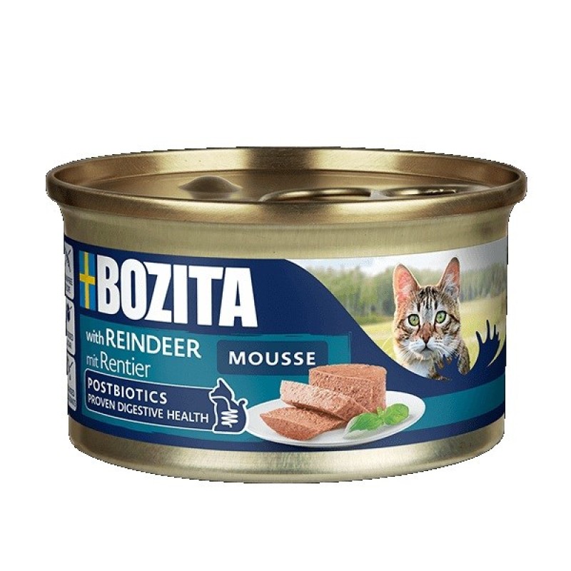 BOZITA Mousse Reindeer - wet cat food - 85g