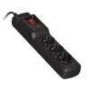 Activejet COMBO 3GN 5M black power strip with cord