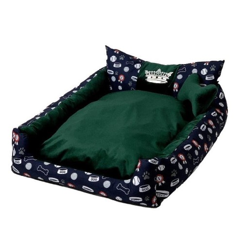 GO GIFT Dog and cat bed XXL - green - 110x90x18 cm GO GIFT Dog and cat bed XXL - green - 110x90x18 cm