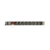 Gembird EG-PDU-014-C14 power distribution unit (PDU) 8 AC outlet(s) 1U Black