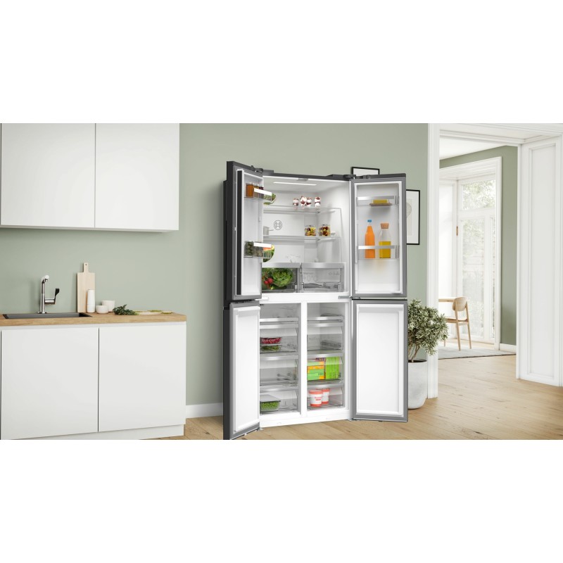 Bosch Serie 4 KMC85LBEA side-by-side refrigerator Freestanding 547 L E Black Bosch Serie 4 KMC85LBEA side-by-side refrigerator Freestanding 547 L E Black