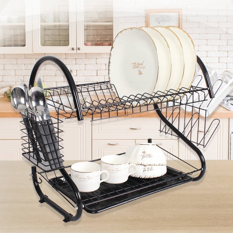 Black drying rack 43 cm MR-1025-43 Maestro Black drying rack 43 cm MR-1025-43 Maestro