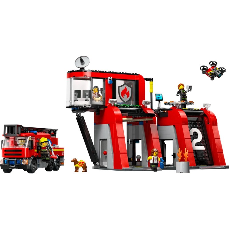 LEGO CITY 60414 FIRE STATION WITH FIRE TRUCK LEGO CITY 60414 FIRE STATION WITH FIRE TRUCK