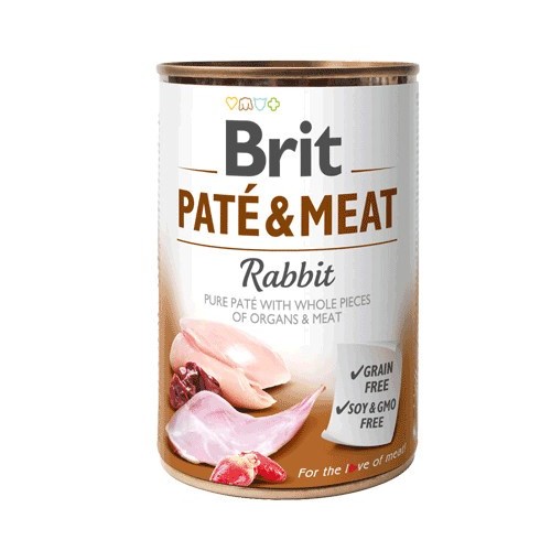 BRIT Paté & Meat with rabbit - 400g BRIT Paté & Meat with rabbit - 400g