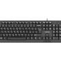 NATEC KEYBOARD TROUT SLIM USB, CZ/SK LAYOUT, BLACK