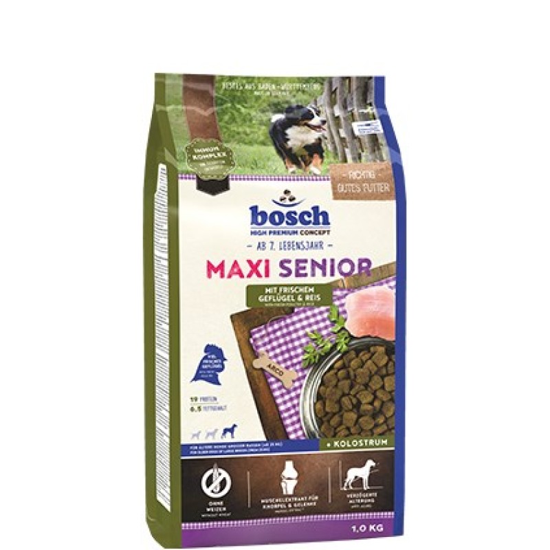 Bosch Hundefutter Maxi Senior Geflügel, 1er Pack (1 x 12.5 kg) Poultry, Rice Bosch Hundefutter Maxi Senior Geflügel, 1er Pack (1 x 12.5 kg) Poultry, Rice