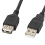 Lanberg CA-USBE-10CC-0007-BK USB cable USB 2.0 0.7 m USB A Black