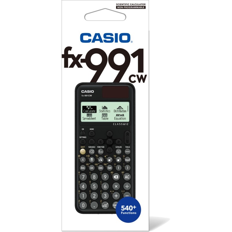 CASIO FX-991CW CALCULATOR SCIENTIFIC BOX CASIO FX-991CW CALCULATOR SCIENTIFIC BOX