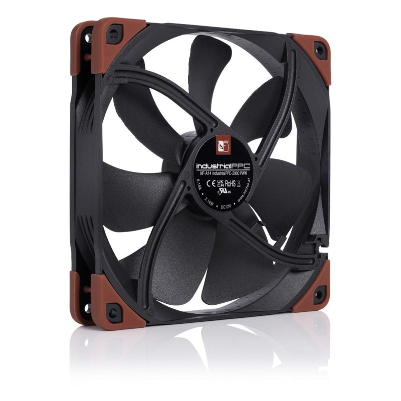 Noctua NF-A14-Industrial PPC-2000 PWM Computer case Fan 14 cm Black, Brown 1 pc(s) Noctua NF-A14-Industrial PPC-2000 PWM Computer case Fan 14 cm Black, Brown 1 pc(s)