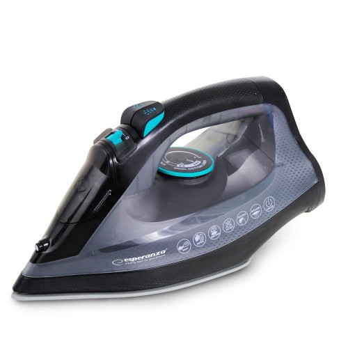 Esperanza EHI010 Steam iron Ceramic soleplate Grey, Black 2600 W Esperanza EHI010 Steam iron Ceramic soleplate Grey, Black 2600 W